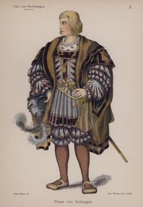 Franz von Sickingen, Goethe Gotz von Berlichingenből (színes litó) alkotó: German School