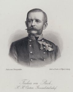 Friedrich von Beck-Rzikowsky, osztrák tábornok (metszet) alkotó: German School