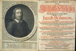 Jacob Boehme Theosophia Revelata címlapja, 1715 (nyomat és metszet) alkotó: German School