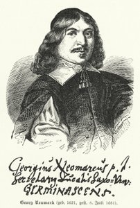 Georg Neumark német költő és himnuszszerző (metszet) alkotó: German School