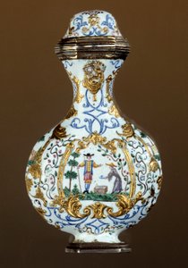 Német művészet: 18. századi illatosüveg (enamaille; chinoiserie színhelye) alkotó: German School
