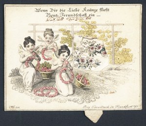 Német üdvözlőlap alkotó: German School