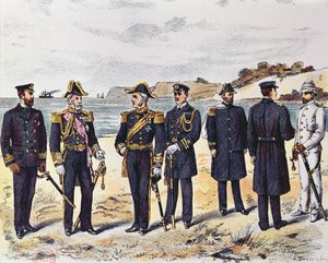 Német haditengerészeti egyenruhák, 19. század vége alkotó: German School