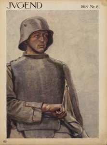 Német katona, I. világháború (színes litográfia) alkotó: German School