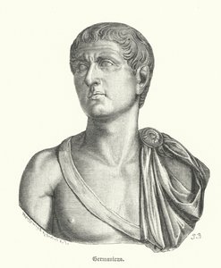 Germanicus római hadvezér és Caligula császár apja (metszet) alkotó: German School