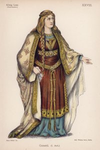 Goneril, Shakespeare Lear királyából (színes litó) alkotó: German School