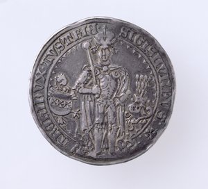 Zsigmond céhje (1439-96) Tirol grófja, Hall Mint, 1486 (előlap) (ezüst) (a hátoldalt lásd: 168059)