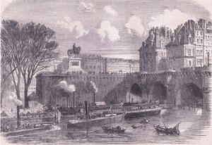 Fegyveres csónakok a Szajnán, Cassells A Franciaország és Németország közötti háború története, kiadó: Cassell and Company Limited, 1890 körül (litho) alkotó: German School