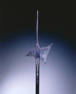 Alabárd, 1550 körül (acél és fa) alkotó: German School