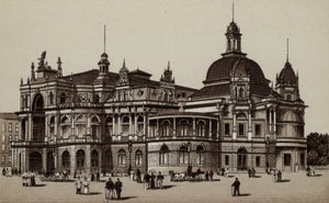 Hamburg: Concerthaus, koncertház (litho) alkotó: German School