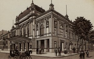 Hamburg: Deutsches Schauspielhaus, The German Theatre (litho) alkotó: German School