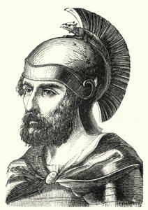 Hamilcar Barca, karthágói tábornok és Hannibal apja (metszet) alkotó: German School