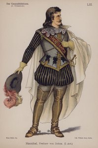 Hannibal, Freiherr von Dohna, Ernst von Wildenbruch Der Generalfeldoberstből (színes litó) alkotó: German School
