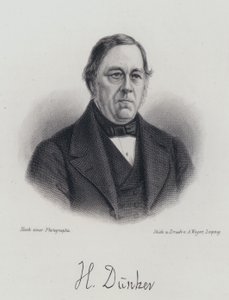 Heinrich Duentzer német filológus és irodalomtörténész (metszet) alkotó: German School