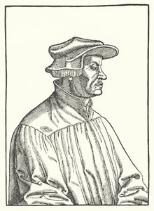 Huldrych Zwingli, svájci protestáns reformátor (metszet) alkotó: German School