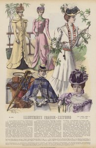 Illusztráció az Illustrirte Frauen-Zeitung számára (színes litó) alkotó: German School