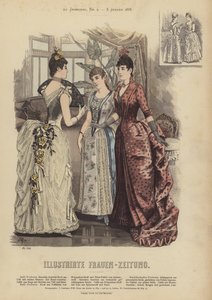 Illusztráció az Illustrirte Frauen-Zeitung számára (színes litó) alkotó: German School