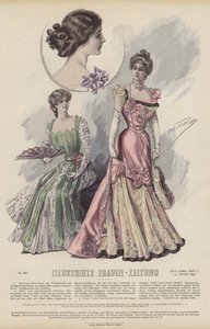 Illusztráció az Illustrirte Frauen-Zeitung számára (színes litó) alkotó: German School