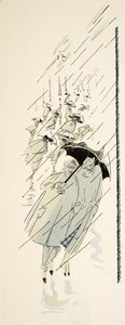 Illusztráció a Styl, pub.1922-ből (pochoir print) alkotó: German School