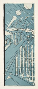 Illusztráció a Styl, pub.1922-ből (pochoir print) alkotó: German School
