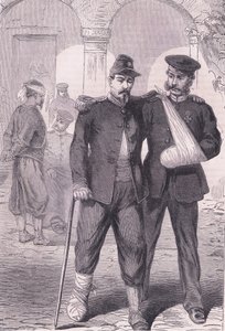 A kórházban a Cassells: A Franciaország és Németország közötti háború története, a Cassell and Company Limited kiadásában, 1890 körül (litho) alkotó: German School
