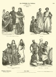 Indiai viseletek, 19. század vége alkotó: German School