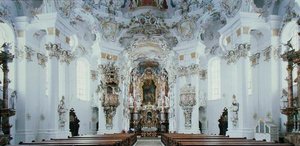 A templom belső képe (fotó) alkotó: German School