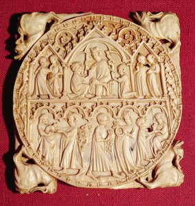 Ivory Mirror Case, 1360-70 körül alkotó: German School