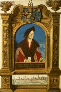 Jakob Fugger, a Fugger család titkos tiszteletkönyvéből alkotó: German School