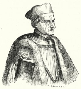 Johann Geiler von Kaisersberg svájci pap és teológus (metszet) alkotó: German School