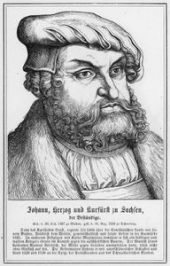 Johann, Szászország hercege és választófejedelme, a tartós (metszet) alkotó: German School