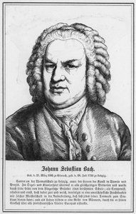 Johann Sebastian Bach (metszet) alkotó: German School