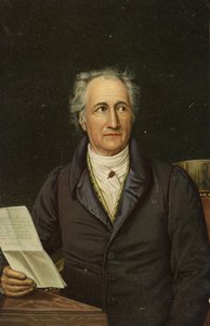 Johann Wolfgang von Goethe (1749-1832), német költő, regényíró és drámaíró (kromolito) alkotó: German School