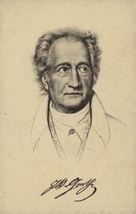 Johann Wolfgang von Goethe (1749-1832), német költő, regényíró és drámaíró (litho) alkotó: German School