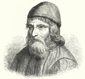 Johannes Trithemius német bencés apát és polihisztor (metszet) alkotó: German School