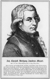 John Chrysostom Wolfgang Amadeus Mozart (metszet) alkotó: German School