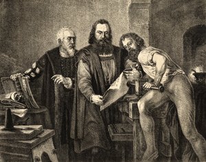 John Faust (kb. 1400-66), John Gutenberg (1400-68) és Peter Schoeffer (kb. 1425-1503) alkotó: German School