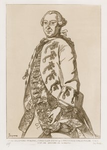 Pfinzing János Zsigmond, a német császárné államtanácsosa, 1763