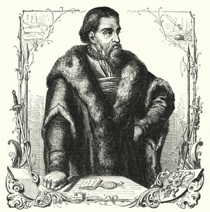 Jurgen Wullenwever, Lübeck polgármestere árulóként és anabaptistaként kivégezték (metszet) alkotó: German School