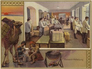 K és S Popov Brothers reklám (színes litográfia) alkotó: German School
