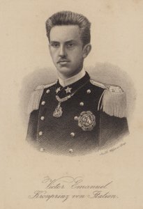 III. Viktor Emmánuel olasz király, amikor a koronaherceg alkotó: German School
