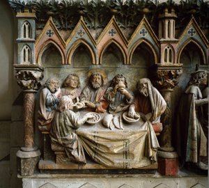 La Cene A 13. századi német iskola magas domborműve. 1250 körül Szent Péter és Pál székesegyház, Naumburg, Németország alkotó: German School