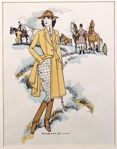 Női lovas ruházat alkotó: German School