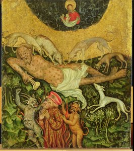 Lázár és a gazdag ember, 1400 körül alkotó: German School