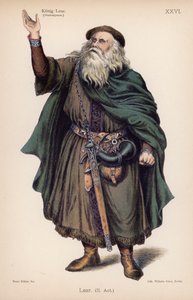 Lear, Britannia királya, Shakespeare Lear király című művéből (színes litó) alkotó: German School