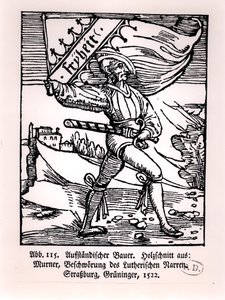 Szabadság, a parasztlázadás illusztrációja, 1522 alkotó: German School