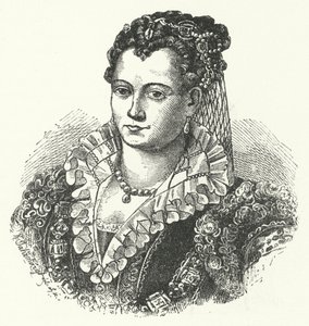 Lucrezia Borgia, Ferrara, Modena és Reggio hercegnő hitvese (metszet) alkotó: German School