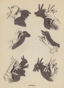 Árnyékállatok készítése a kézzel (vésés) alkotó: German School
