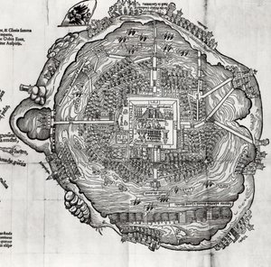 Tenochtitlan térképe a 