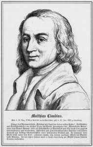 Matthias Claudius (metszet) alkotó: German School